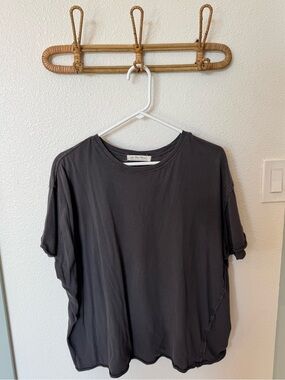 We The Free Oversized Short Sleeve Tee in Charcoal